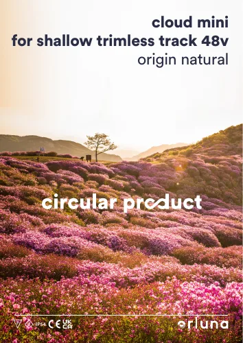CLOUD MINI FOR SHALLOW TRIMLESS TRACK 48V ORIGIN NATURAL GREEN