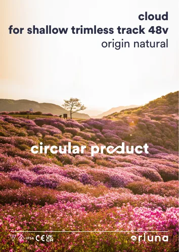 CLOUD FOR SHALLOW TRIMLESS TRACK 48V ORIGIN NATURAL GREEN