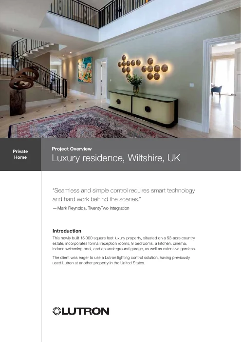 Luxury Residence, Wiltshire